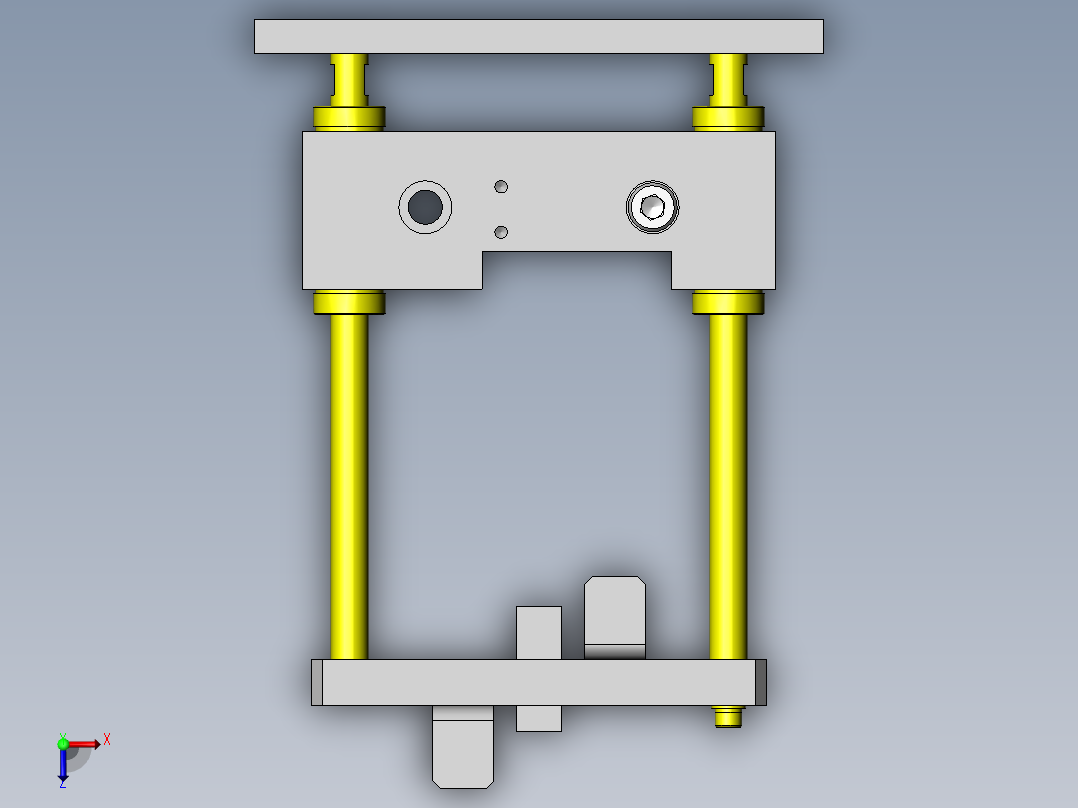 长冲程切断机构俯视图