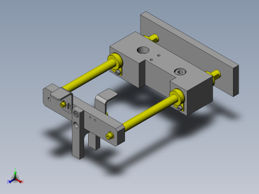 长冲程切断机构正等轴测缩略图