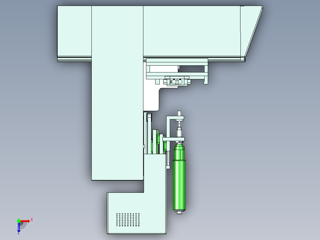 11自动锁螺丝机俯视图