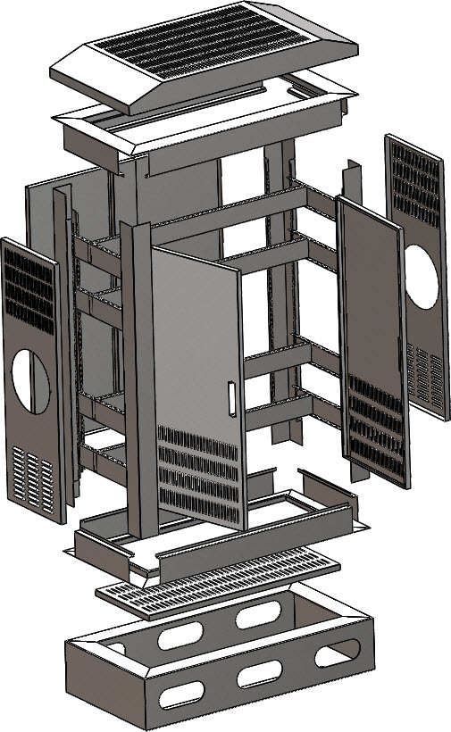 机箱内含图纸电控箱含特征