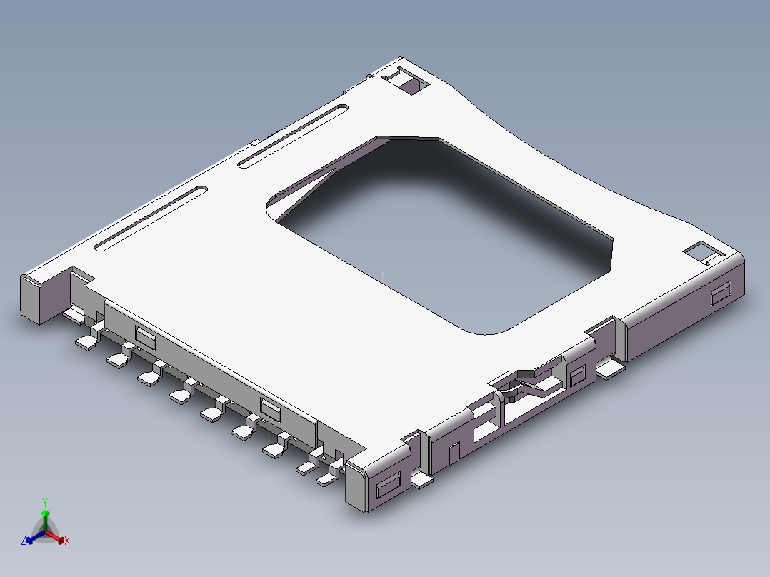 SD卡内部图正等轴测图