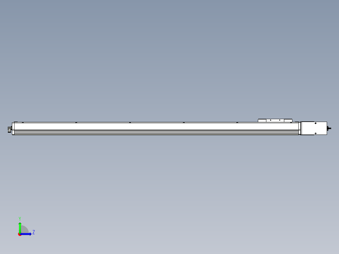 Toyo东佑达直线模组-ECB14-1300-L左视图