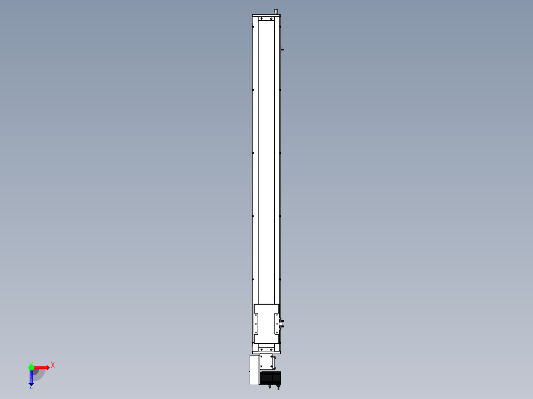 Toyo东佑达直线模组-ECB14-1300-L俯视图
