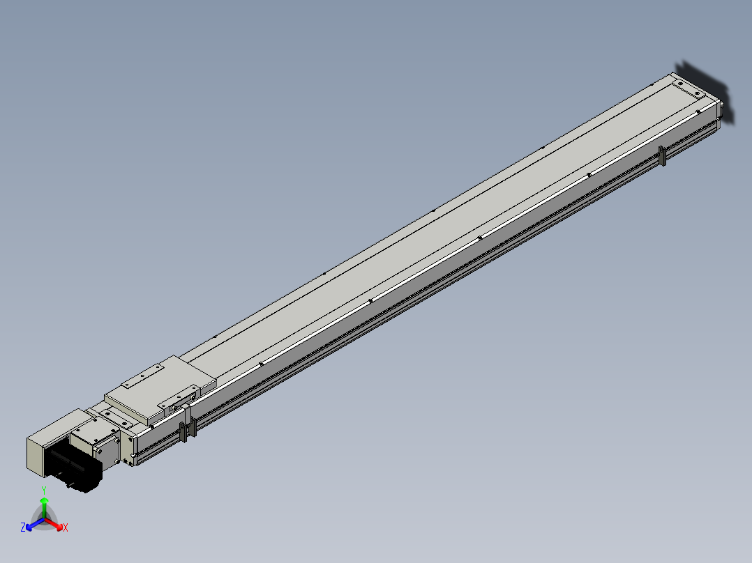 Toyo东佑达直线模组-ECB14-1300-L正等轴测图