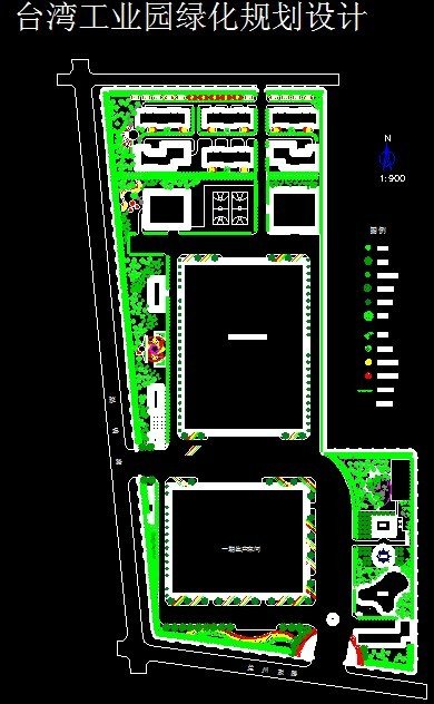 XS093-工业区厂房区规划绿化CAD平面图146套缩略图