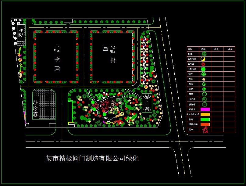XS093-工业区厂房区规划绿化CAD平面图146套