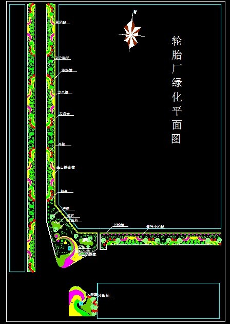 XS093-工业区厂房区规划绿化CAD平面图146套