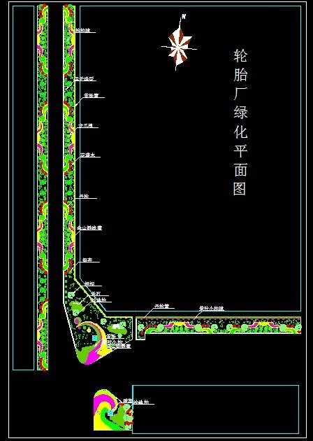 XS093-工业区厂房区规划绿化CAD平面图146套缩略图