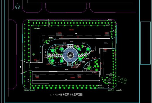 XS093-工业区厂房区规划绿化CAD平面图146套缩略图