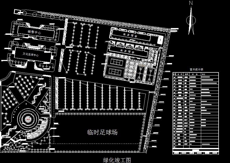 XS093-工业区厂房区规划绿化CAD平面图146套