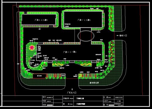 XS093-工业区厂房区规划绿化CAD平面图146套缩略图