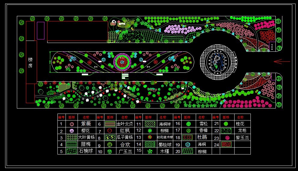 XS093-工业区厂房区规划绿化CAD平面图146套