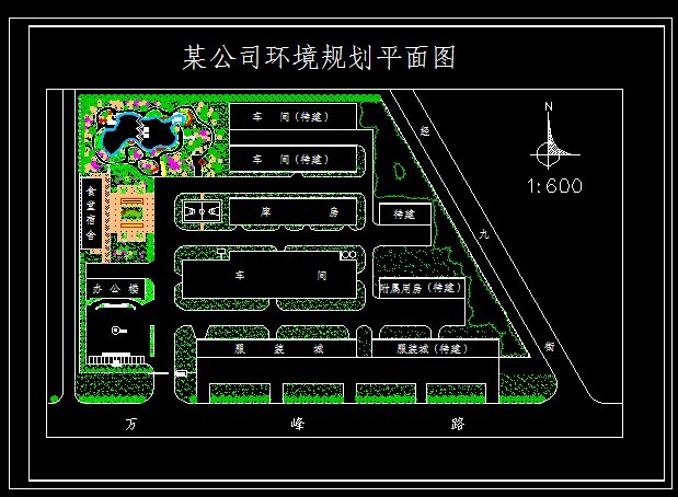 XS093-工业区厂房区规划绿化CAD平面图146套