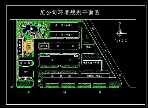 XS093-工业区厂房区规划绿化CAD平面图146套缩略图