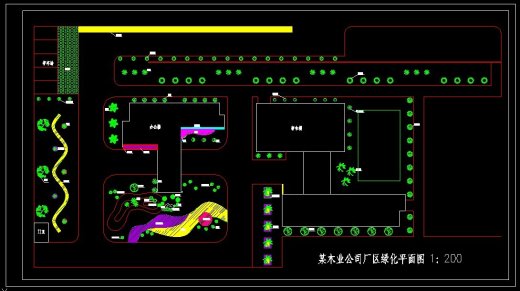 XS093-工业区厂房区规划绿化CAD平面图146套缩略图
