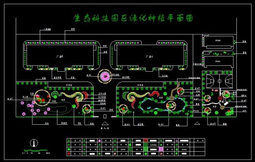 XS093-工业区厂房区规划绿化CAD平面图146套缩略图