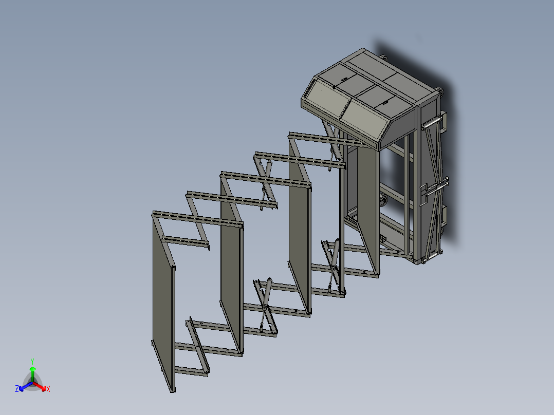 液压式光伏折叠升降机 