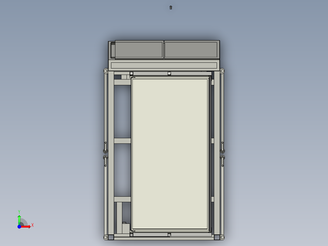 液压式光伏折叠升降机 前视图