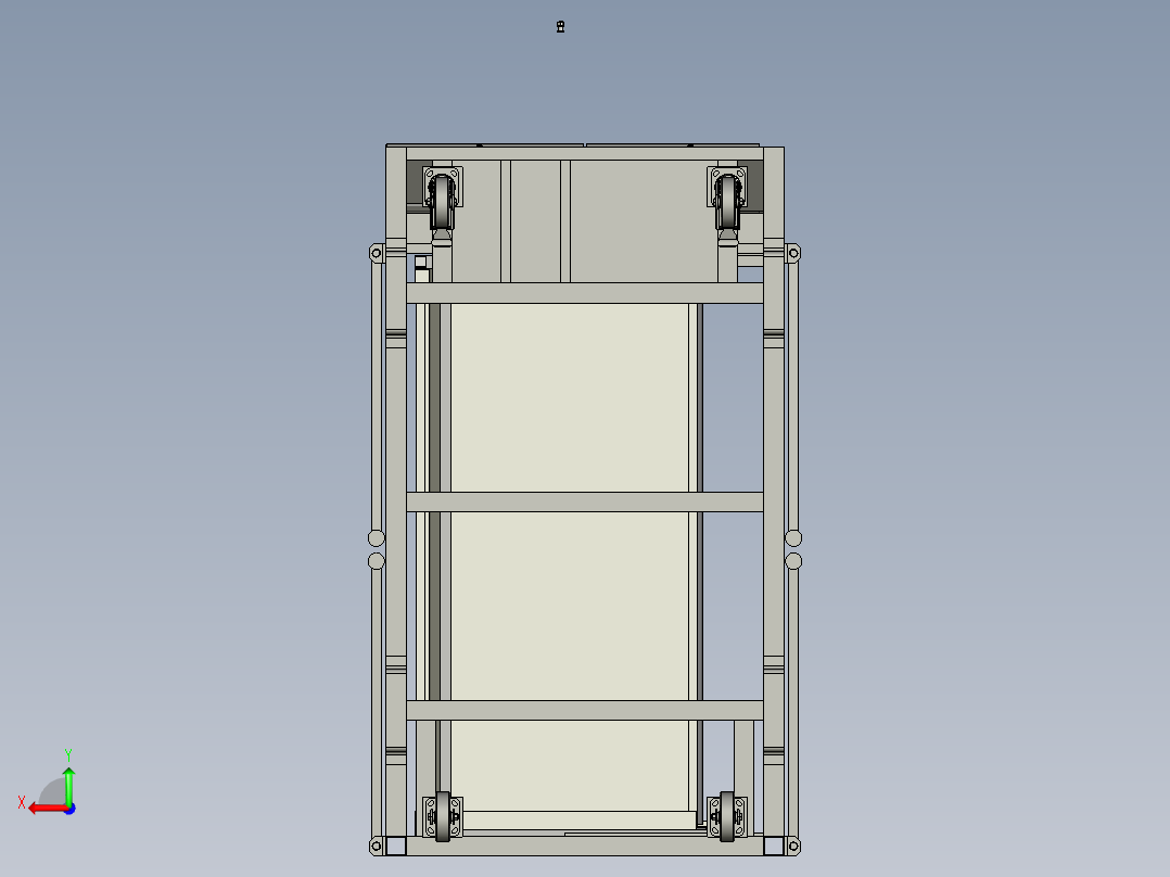 液压式光伏折叠升降机 后视图