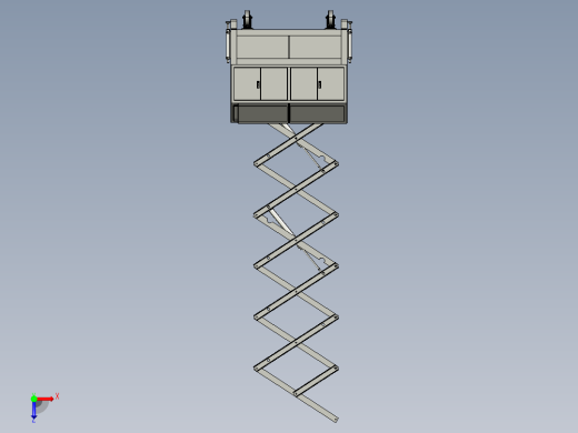 液压式光伏折叠升降机 俯视缩略图
