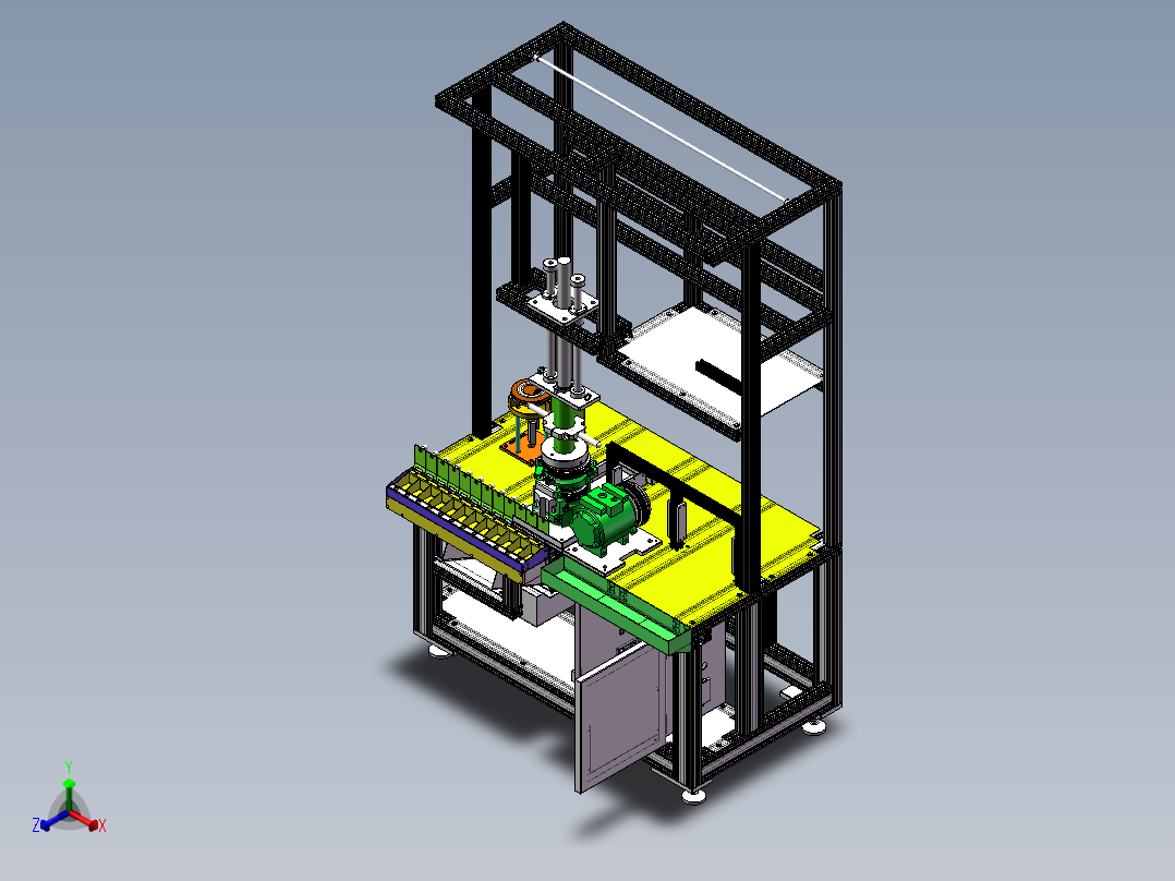 2022.10月-压缩机离合器组装机sw18可编辑正等轴测图