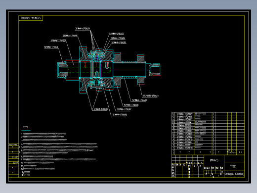 1.6L变速箱齿轮传动CAD图纸 齿轮传动结构轿车自动变速箱cad图纸
