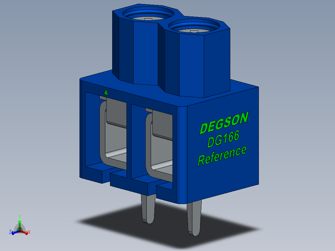 DEGSON DG166 系列 5.0mm 接线端子-DG166-5.0-xxP-12-00AH