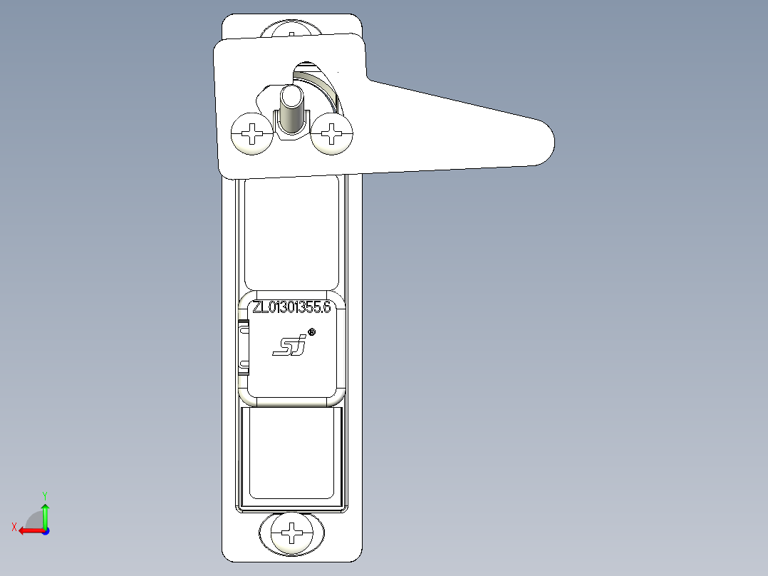 钣金锁-MS730后视图