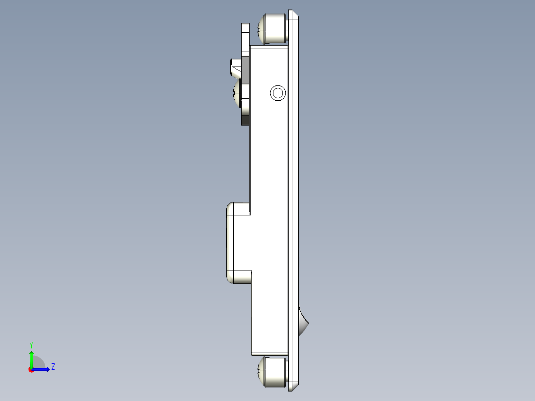 钣金锁-MS730左视图