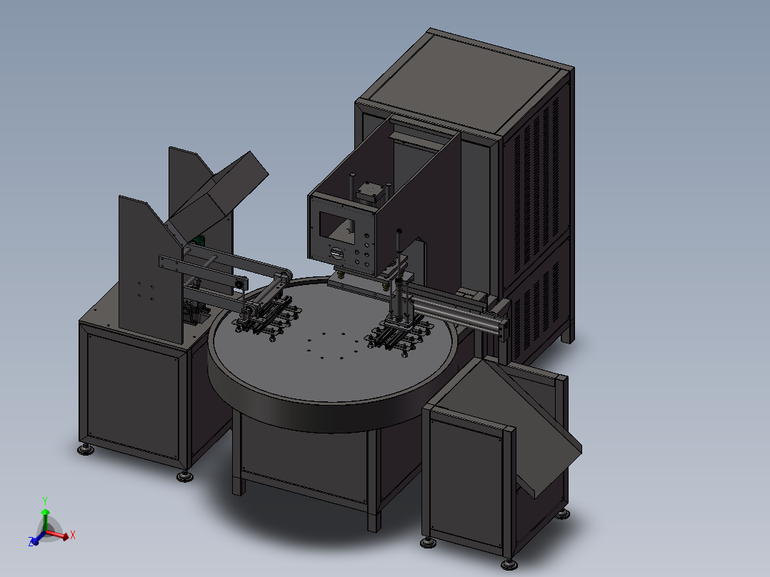 自动转盘高频吸塑包装机