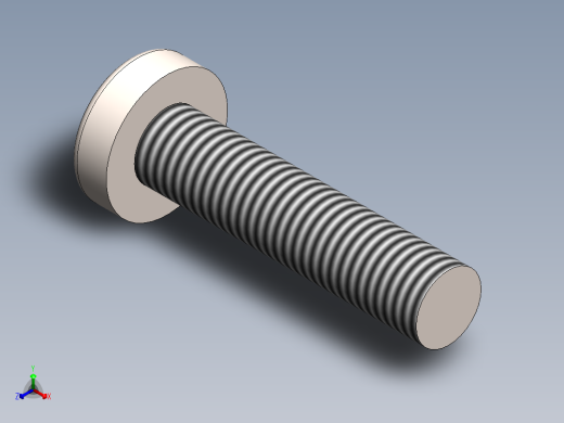 螺丝 M3 十字盘头-M3 x 13 Screw head.SLDPRT正等轴测缩略图