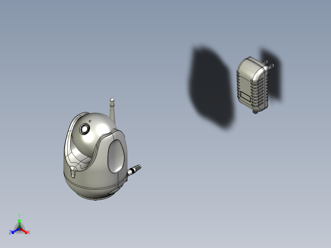 无线网络摄监控正等轴测图