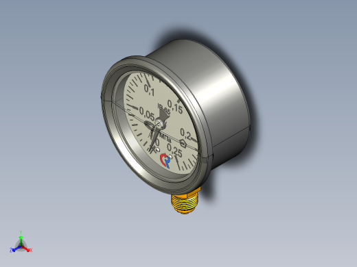 压力表TM-320 p . 00（0...0.25兆帕）G1 _ 4’，精度等级。1.5