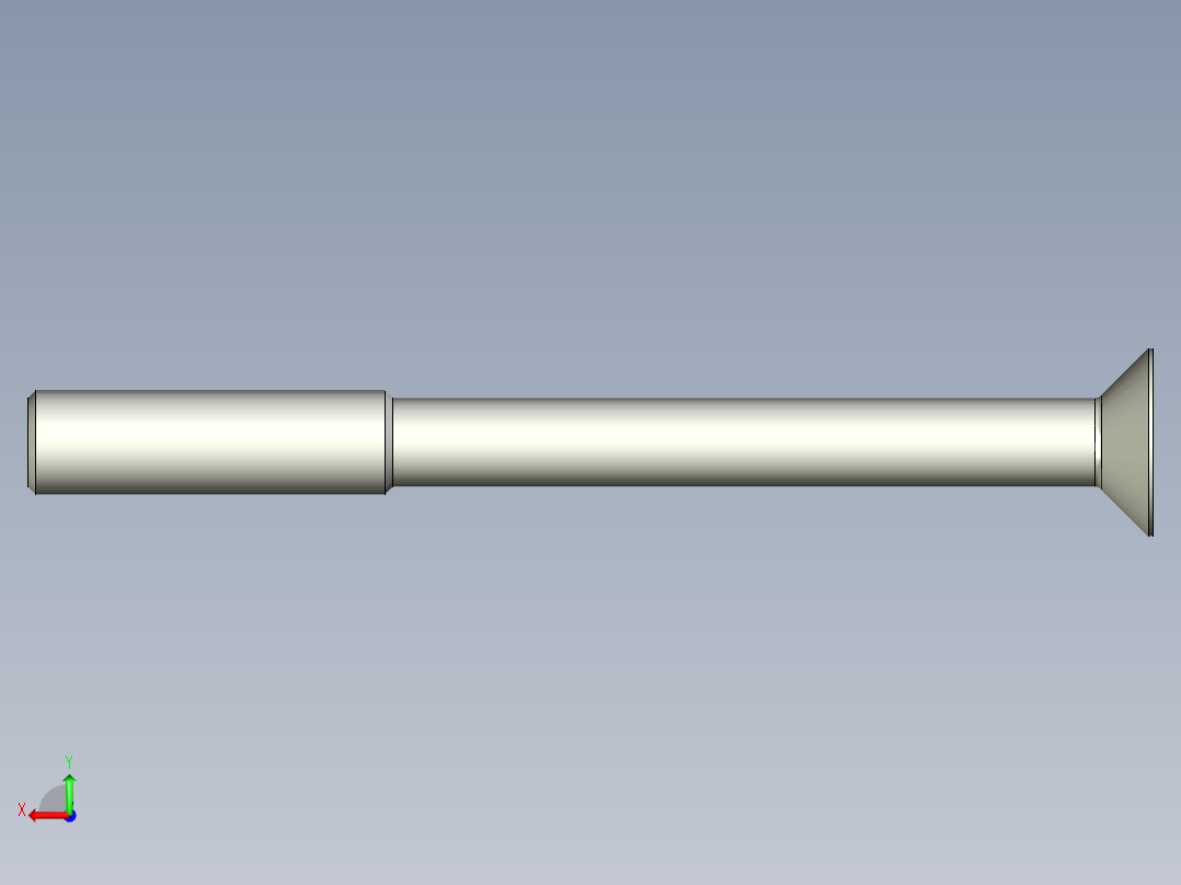 沉头螺钉-Screw_-M20-L216_70-36-25-45_-Cross_Countersunk.stp后视图