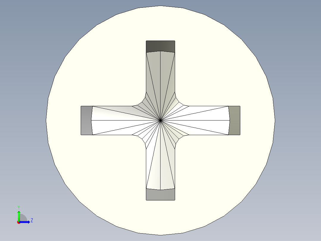 沉头螺钉-Screw_-M20-L216_70-36-25-45_-Cross_Countersunk.stp左视图