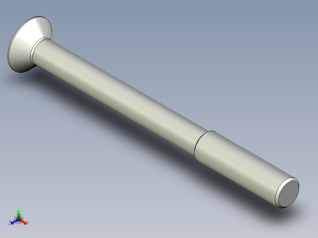沉头螺钉-Screw_-M20-L216_70-36-25-45_-Cross_Countersunk.stp正等轴测图