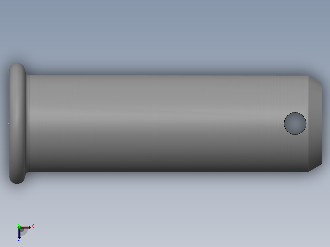 GB882销轴B型36×110俯视图