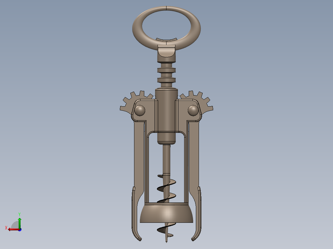 螺旋开瓶器4后视图