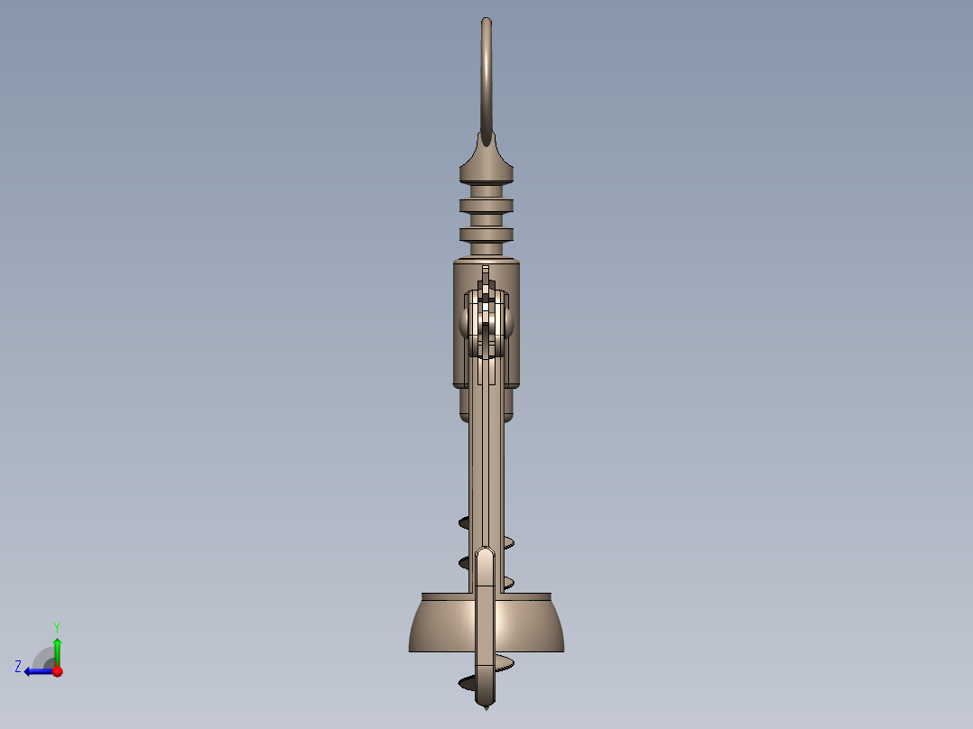 螺旋开瓶器4右视图