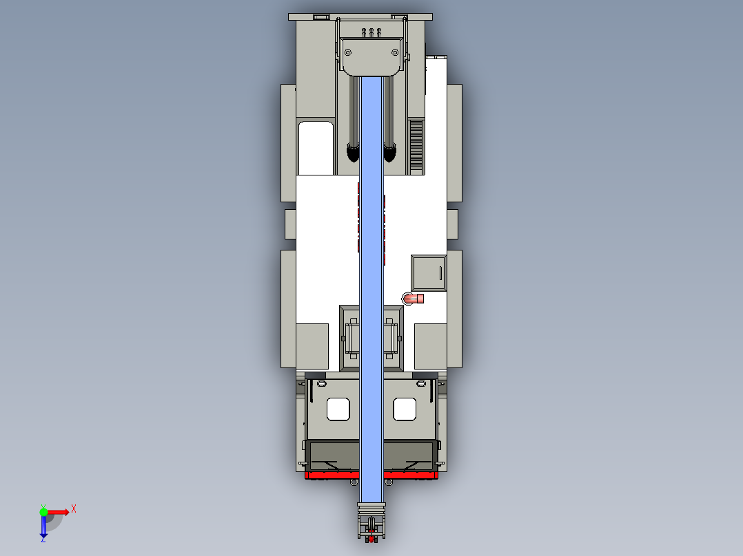 重型起重机车俯视图