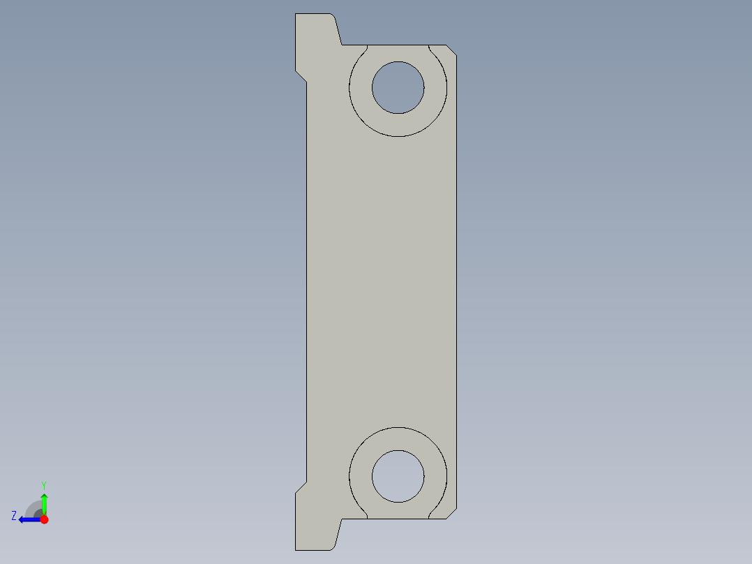 基恩士FS-V31C(P)_mount_kc图纸模型右视图