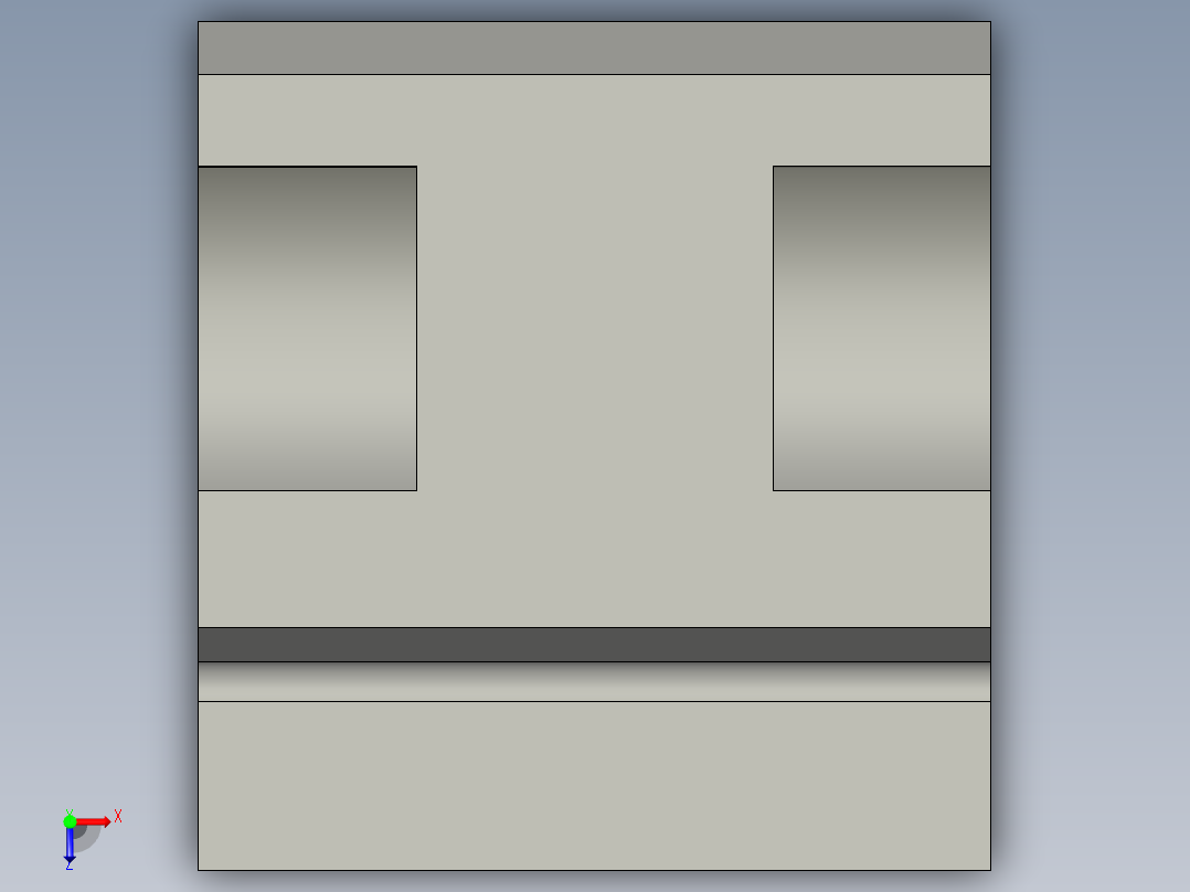 基恩士FS-V31C(P)_mount_kc图纸模型俯视图