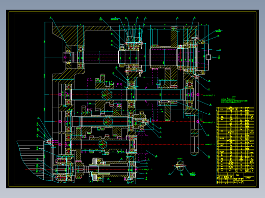 雕刻机主传动轴机械和原理设计含4张CAD图