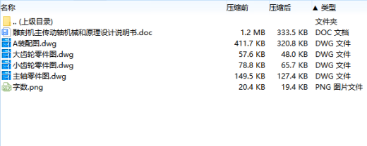 雕刻机主传动轴机械和原理设计含4张CAD图缩略图