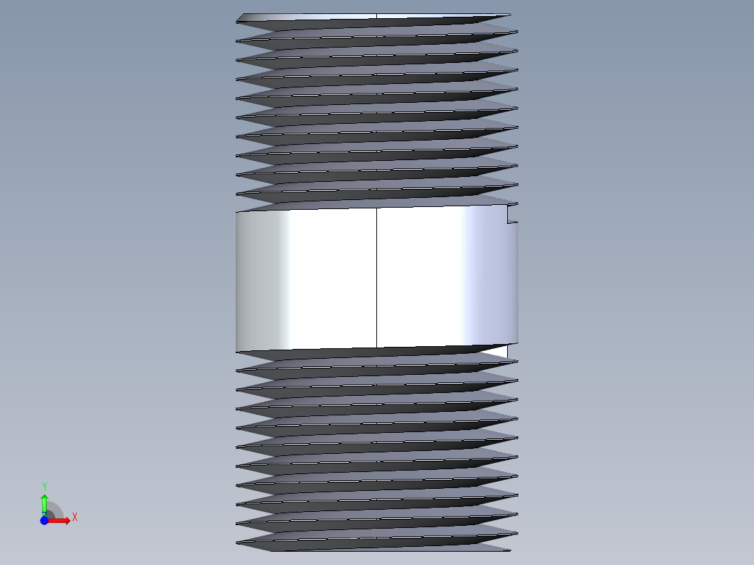 CPVC管件33-Sch80_Nipple_MPTxMPT_9861-020_0.75in x 2in前视图