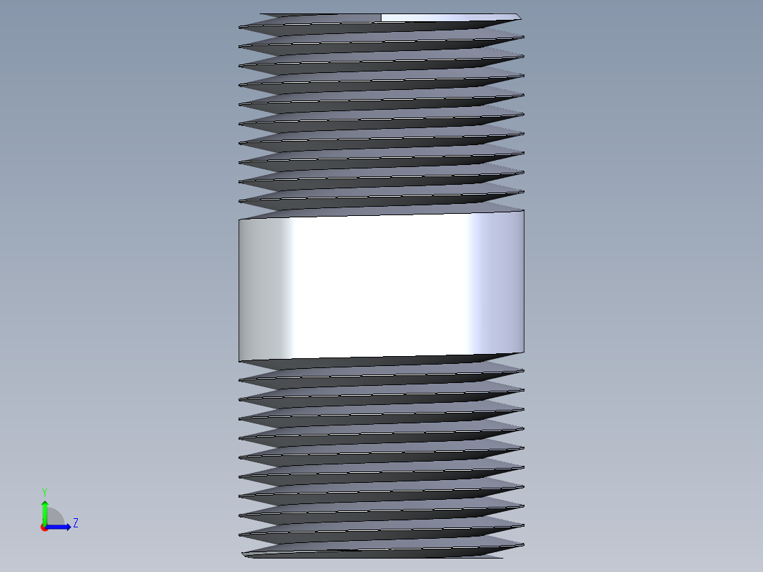 CPVC管件33-Sch80_Nipple_MPTxMPT_9861-020_0.75in x 2in左视图