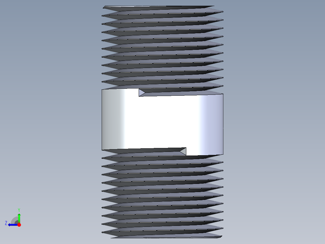 CPVC管件33-Sch80_Nipple_MPTxMPT_9861-020_0.75in x 2in右视图