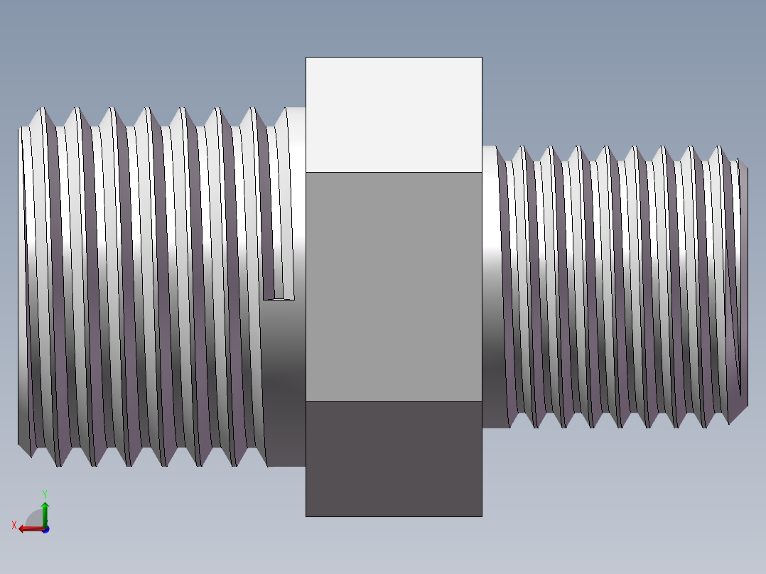对丝-六角异径 DN10-DN8后视图