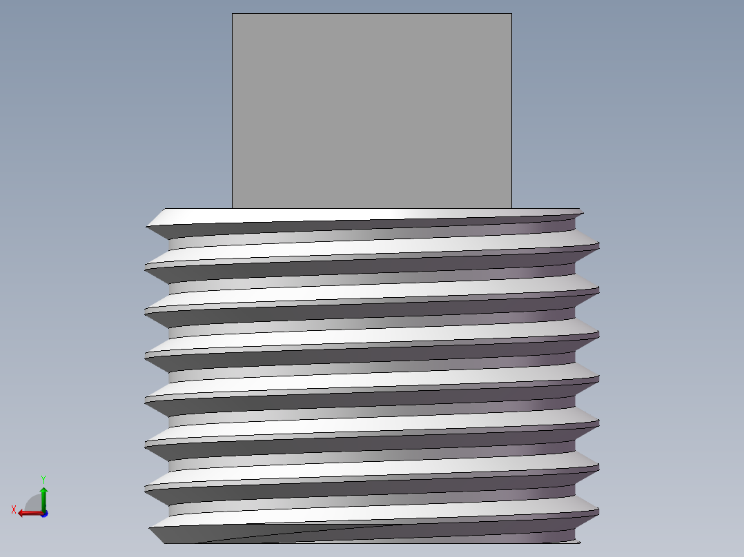 四角塞头 DN10后视图