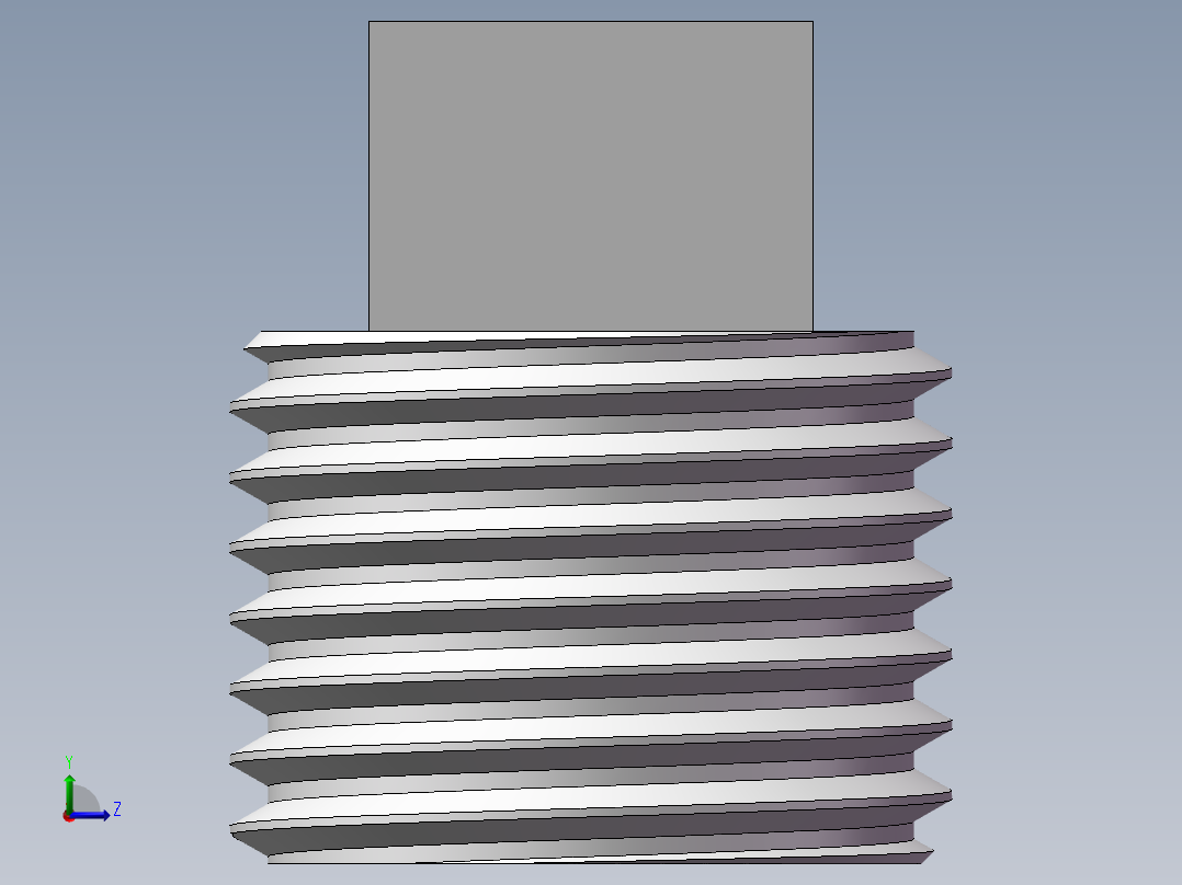 四角塞头 DN10左视图